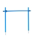 Preview: Hurdle set with slalom poles 100 cm, ø 32 mm