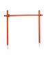 Preview: Hurdle set with slalom poles 100 cm, ø 32 mm