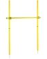 Preview: Hurdle set with slalom poles 180 cm, ø 32 mm