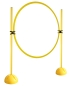 Preview: Ring hurdle set with X-foot & 25 mm diameter poles, 100 cm or 180 cm high