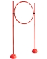 Preview: Ring hurdle set with X-foot & 25 mm diameter poles, 100 cm or 180 cm high
