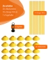 Preview: Mini hurdles set of 10 with carrying holder & 100 cm poles, troughs & poles in 4 colors