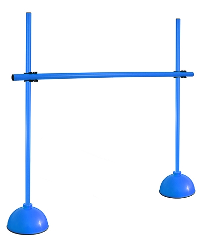 Round-foot hurdle set with poles ø 25 mm, 100 cm or 180 cm high