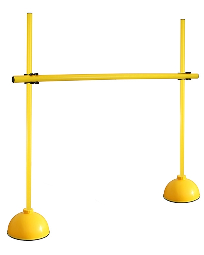 Round-foot hurdle set with poles ø 25 mm, 100 cm or 180 cm high