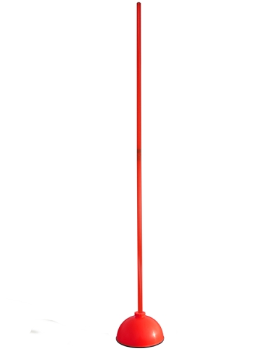 Round-foot slalom set with pole 100 cm or 180 cm, 4 colors