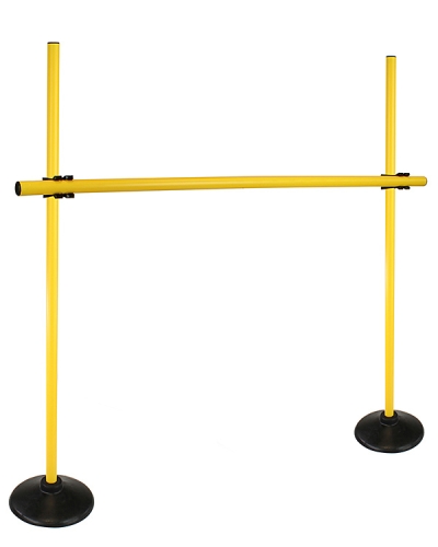 Disc foot hurdle set with poles ø 25 mm, 100 cm or 180 cm high