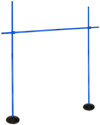 Disc foot hurdle set with poles ø 25 mm, 100 cm or 180 cm high