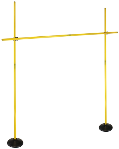 Disc foot hurdle set with poles ø 25 mm, 100 cm or 180 cm high