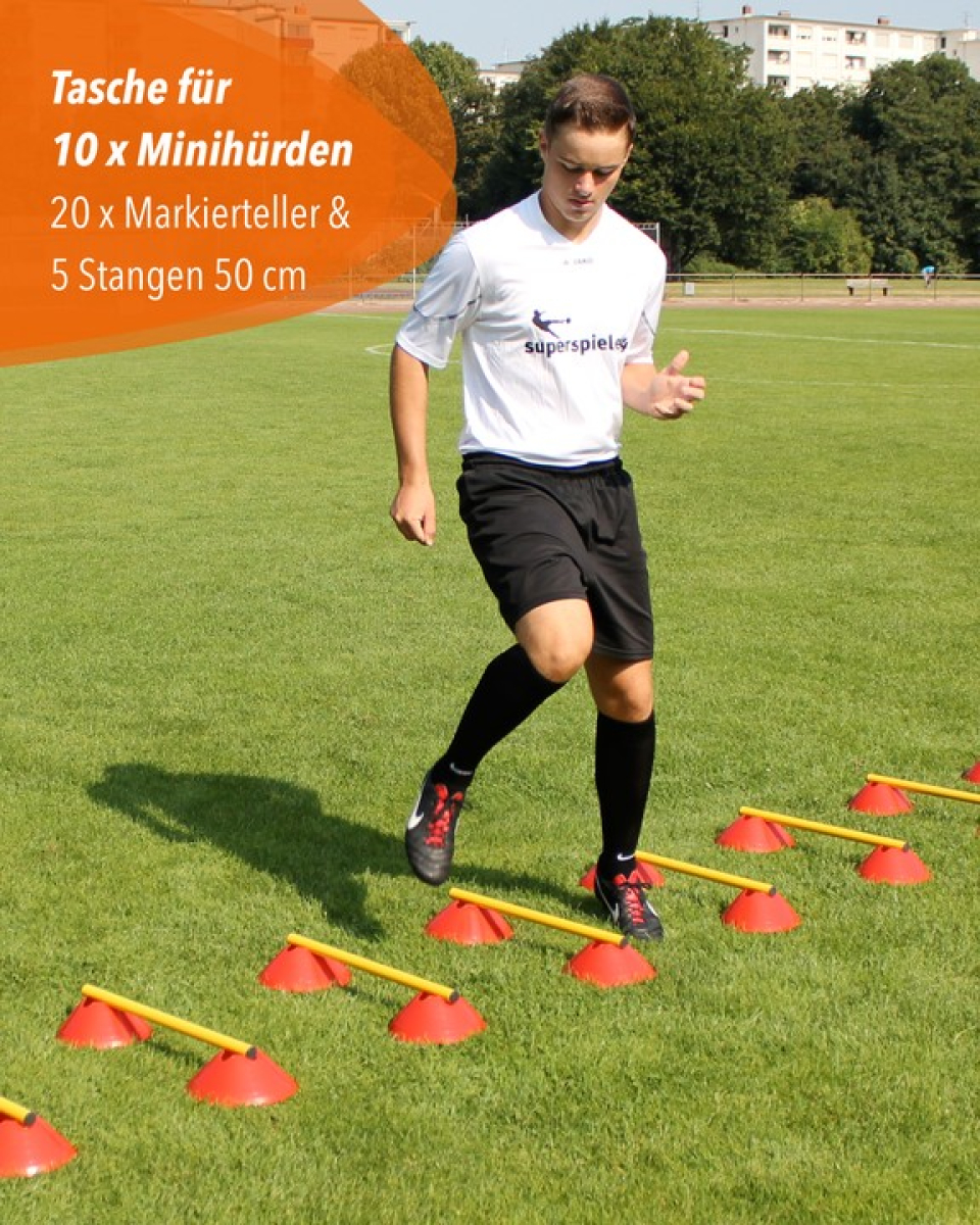 Tasche für Mini-​Hürden mit Stangen 50 cm (ohne Inhalt)