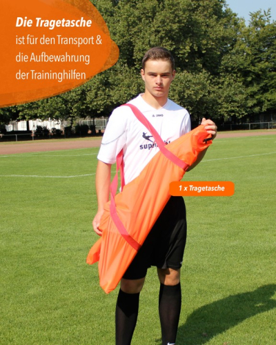 Bag for 5 x cone hurdle 30, black