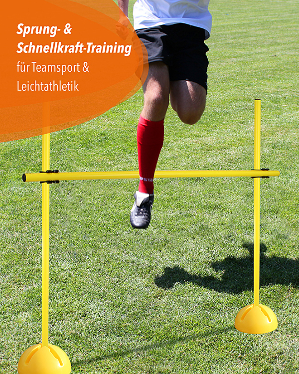 X-Fuß-Hürdenset mit Stangen ø 25 mm, 100 cm oder 180 cm hoch