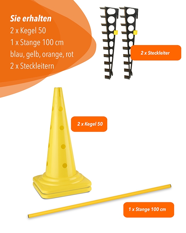 Ladder hurdle for hurdles up to 84 cm high