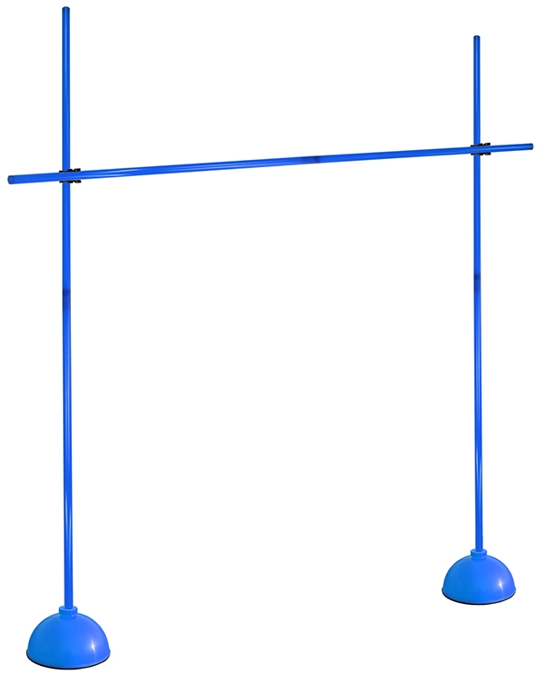 Round-foot hurdle set with poles ø 25 mm, 100 cm or 180 cm high