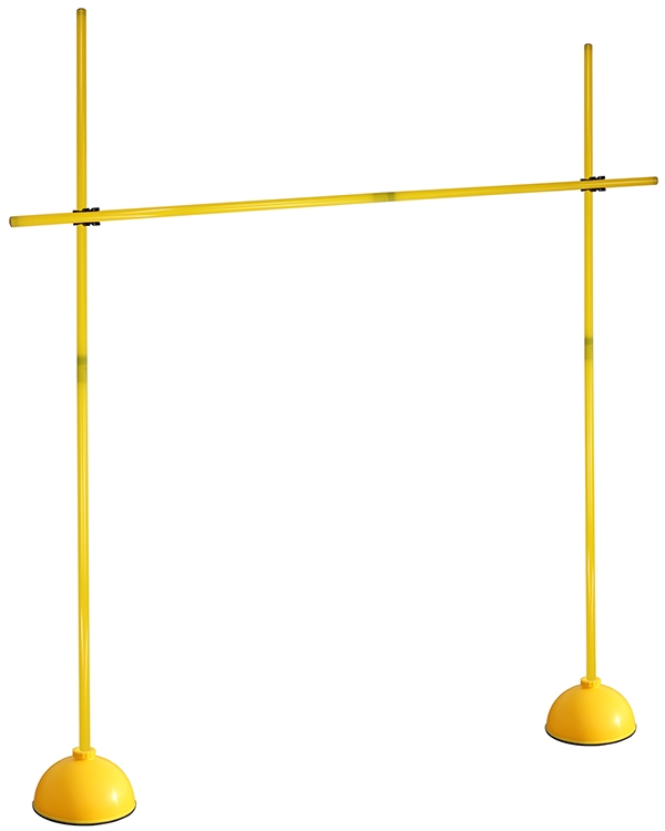 Round-foot hurdle set with poles ø 25 mm, 100 cm or 180 cm high