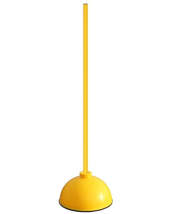 Round-foot slalom set with pole 100 cm or 180 cm, 4 colors