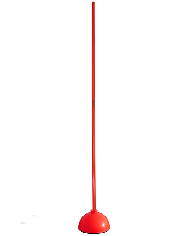 Round-foot slalom set with pole 100 cm or 180 cm, 4 colors