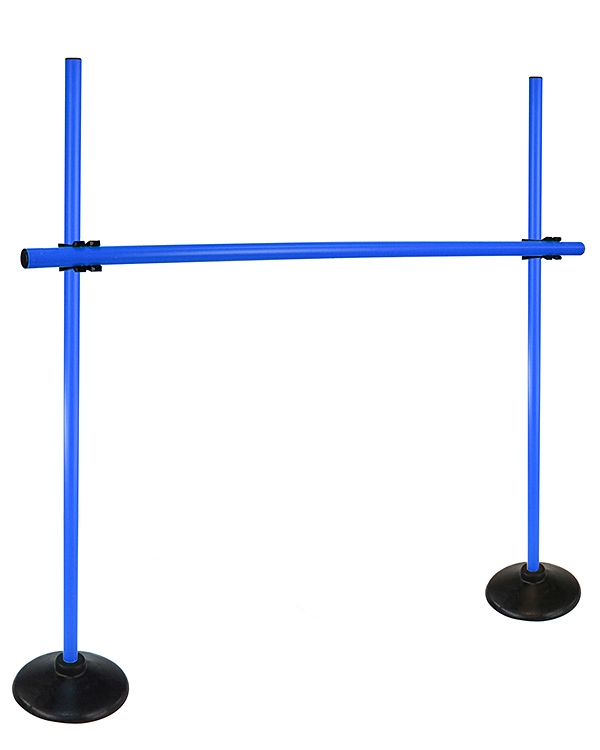 Disc foot hurdle set with poles ø 25 mm, 100 cm or 180 cm high