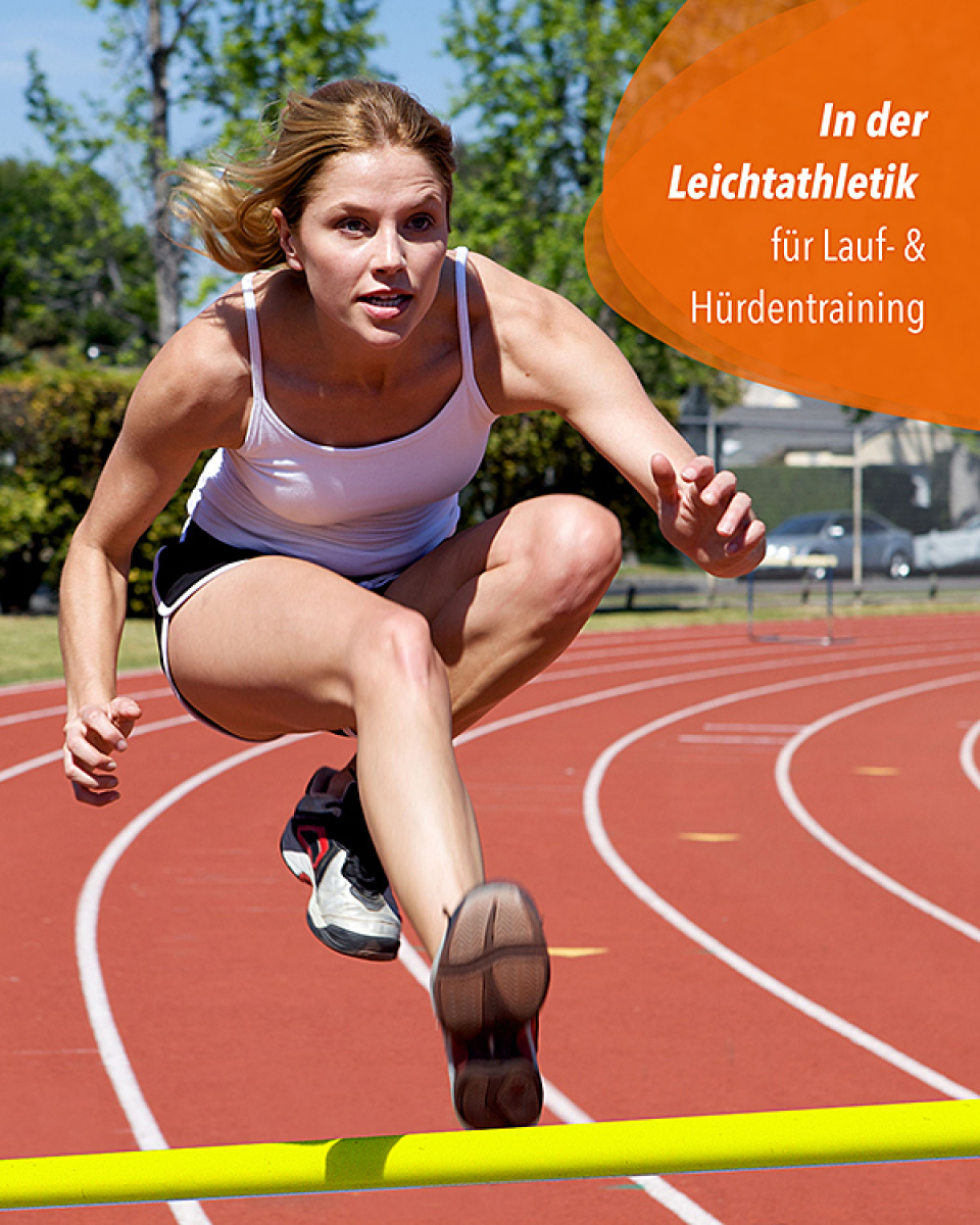 Scheibenfuß-Hürdenset mit Stangen ø 25 mm, 100 cm oder 180 cm hoch