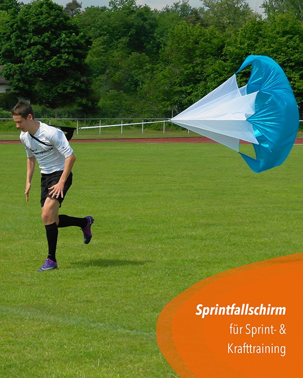 Trainingsbedarf Sprintfallschirm für Sprinttraining Fußball Neu Superspieler24 
