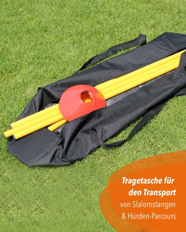 Bag for 5 x cone hurdle 30, black