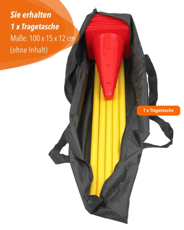 Bag for 5 x cone hurdle 30, black