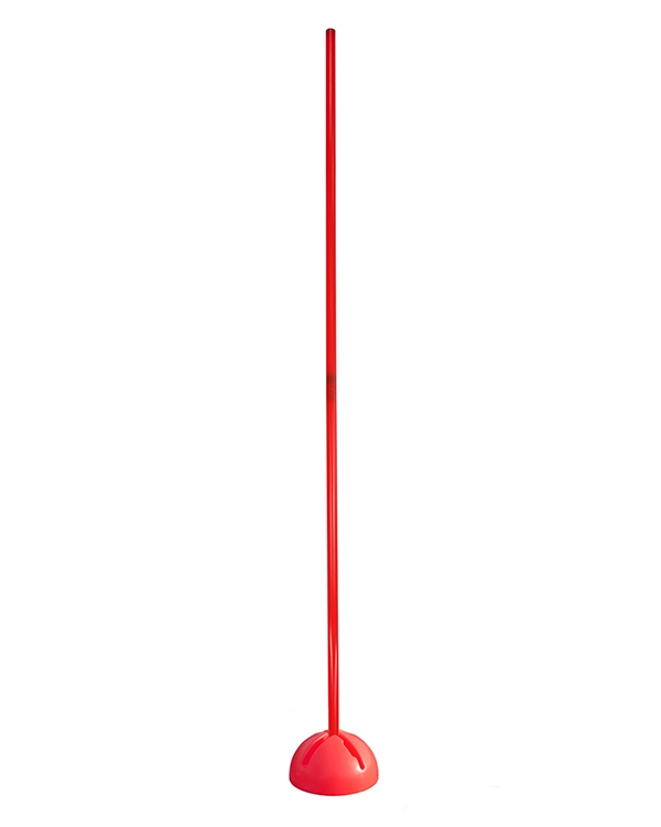 X-foot slalom set with pole 100 cm or 180 cm, 4 colors