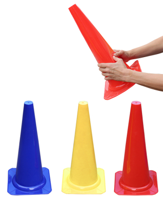 Soft-Markierkegel, 45 cm hoch, 3 Farben
